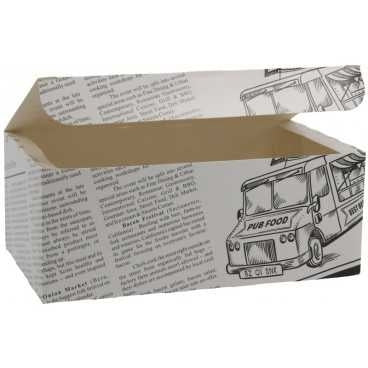 Meniuri din carton cu clapeta ziar 175 x 105 x 70 mm b 175 x 105 x 70 mm 300 1 bx