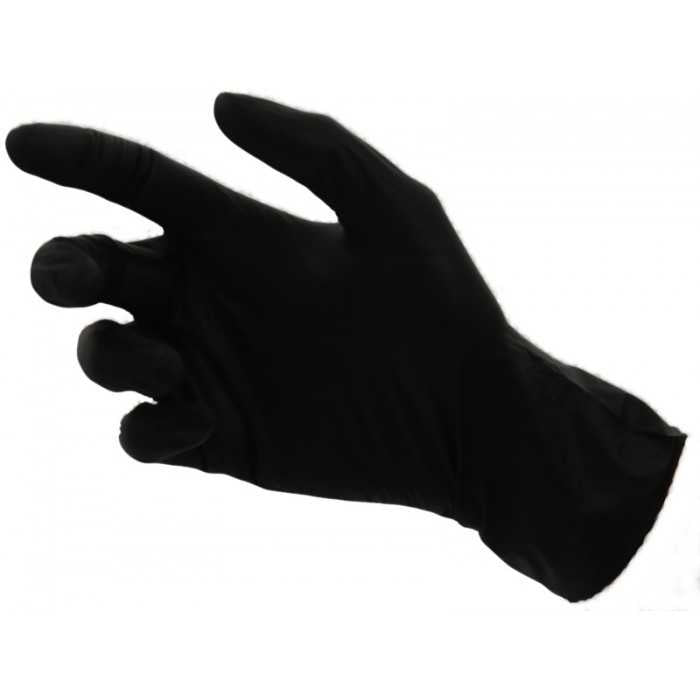 Manusi din nitril ultra senzitive nepudrate marimea l negre nitril nepudrate l 100 10 bx