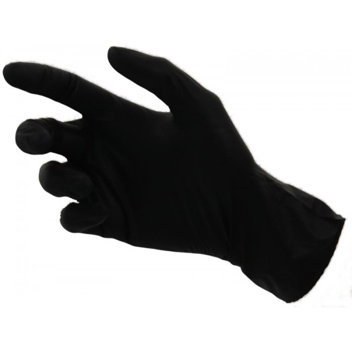Manusi din nitril ultra senzitive nepudrate marimea m negre manusi nitril nepudrate m negru 100 10 bx