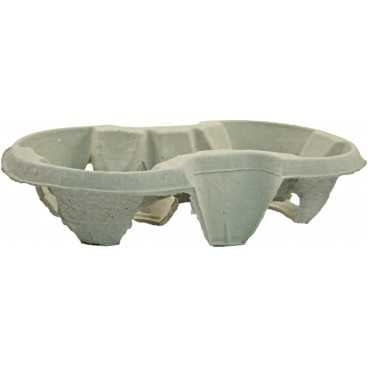 Suporti din cofraj de carton pentru 2 pahare natur 225 x 110 x 45 mm 2 pahare 50 6 bx