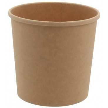 Boluri din carton kraft natur d115 24oz t d115 x 110 mm - 710cc 25 20 bx
