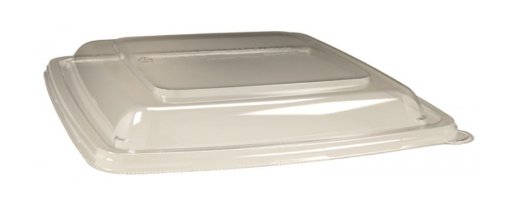 Capace din PET, transparente, L230, dome, 230x230x23 mm , 50 buc/set