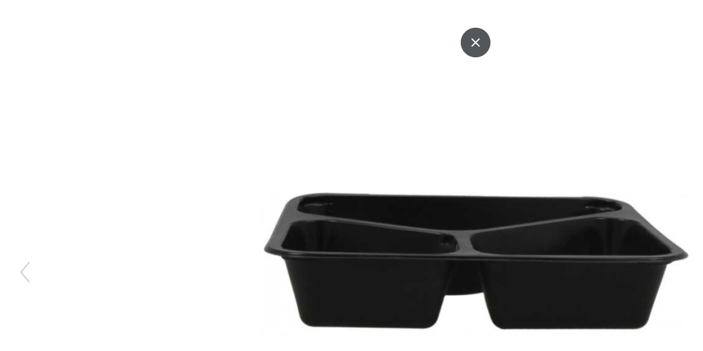 Caserole termosudabile din PP, negre, pentru catering,C3, 227x178x40 mm, 3C, 50 buc/set