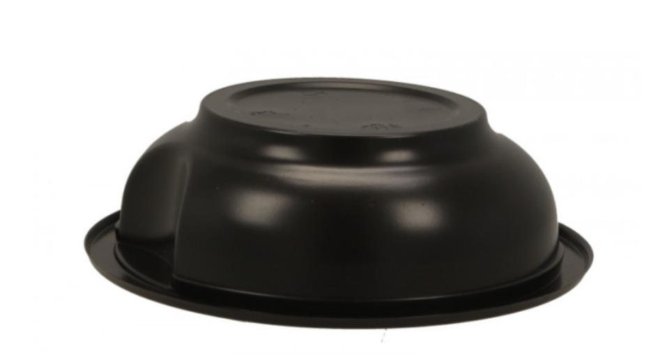 Boluri termosudabile din PP, negre, cu manere, D150, 350 cc, 50 buc/set