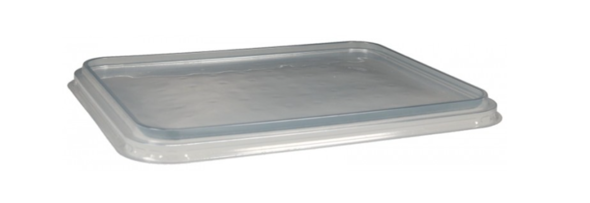 Capace din PP, trasparente,  227x178x10 mm - V1, 50 Buc/set