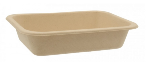 Caserole termosudabile, biodegradabile, M187-40C1, 187x137x40 mm, 1C, 50 buc/set