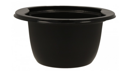 Boluri termosudabile din PP, negre, cu manere, D150-20, H70 mm, 640cc, 50 buc/set