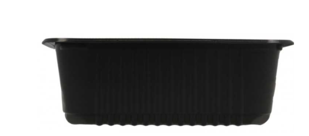 Caserole termosudabile din PP, negre, pentru industrie, M187-60,187 x 137 x 60 mm /450,  50 buc/set