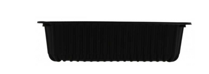 Caserole termosudabile din PP, negre, pentru industrie, M227-60, 227 x 178 x 60 mm, 300 buc/set